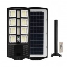 Lampa Solara Stradala Sau Gradina SIKS Cu Panou Solar Incorporat, De Exterior / Stalp, 380 LED SMD, Lumina Neutra, Control Di...