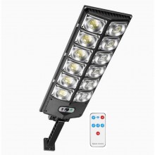 Lampa Solara Stradala Sau Gradina SIKS Cu Panou Solar Incorporat, De Exterior, 360 LED SMD, Lumina Neutra, Control Telecomand...