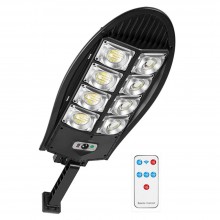 Lampa Solara Stradala Sau Gradina SIKS Cu Panou Solar Incorporat, De Exterior, 240 LED SMD, Lumina Neutra, Control Telecomand...
