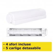 Uscator SIKS De Rufe Retractabil, Extensibil,4 Sfori De 3,2 Metri Lungime, Cu Montare Pe Perete, Alb
