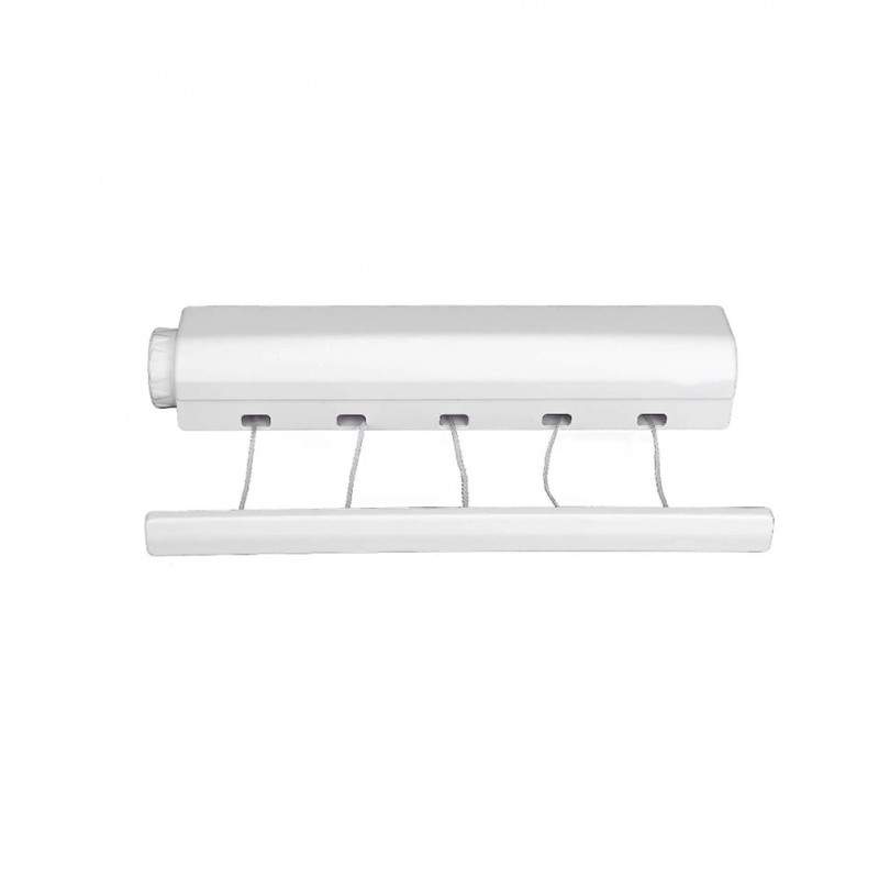 Uscator SIKS De Rufe Retractabil, Extensibil,4 Sfori De 3,2 Metri Lungime, Cu Montare Pe Perete, Alb