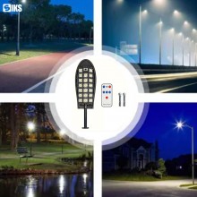 Lampa Solara Stradala Sau Gradina SIKS Cu Panou Solar Incorporat, De Exterior, 520 LED SMD, Lumina Neutra, Control Telecomand...