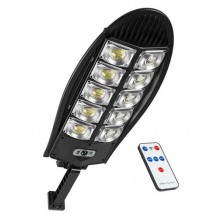 Lampa Solara Stradala Sau Gradina SIKS Cu Panou Solar Incorporat, De Exterior, 300 LED SMD, Lumina Neutra, Control Telecomand...