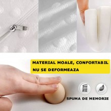 Perna Ortopedica Cervicala SIKS, Ergonomica si Confortabila, Spuma Cu Memorie, Husa Detasabila, Lavabila, 48cm x 28cm x 5cm p... Perna Ortopedica Cervicala SIKS, Ergonomica si Confortabila, Spuma Cu Memorie, Husa Detasabila, Lavabila, 48cm x 28cm x 5cm p...