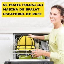 Suport Cadru SIKS Pentru Spalare Sapca Sau Palarie La Masina De Spalat, Marime Universala, Plastic, Negru