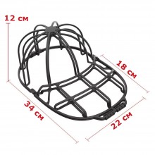 Suport Cadru SIKS Pentru Spalare Sapca Sau Palarie La Masina De Spalat, Marime Universala, Plastic, Negru