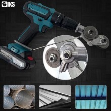 Adaptor SIKS Pentru Bormasina Cu Role Pentru Taiat Tabla, Aluminiu, Otel, Cupru, Fier, 1/4", Argintiu