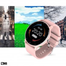 Ceas Smartwatch SIKS Inteligent, Full Touch, Compatibil Ios Si Android, Fitness, Sport, Rezistent La Apa, Functie Smart Numar...