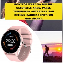 Ceas Smartwatch SIKS Inteligent, Full Touch, Compatibil Ios Si Android, Fitness, Sport, Rezistent La Apa, Functie Smart Numar... Ceas Smartwatch SIKS Inteligent, Full Touch, Compatibil Ios Si Android, Fitness, Sport, Rezistent La Apa, Functie Smart Numar...