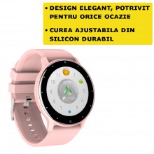 Ceas Smartwatch SIKS Inteligent, Full Touch, Compatibil Ios Si Android, Fitness, Sport, Rezistent La Apa, Functie Smart Numar... Ceas Smartwatch SIKS Inteligent, Full Touch, Compatibil Ios Si Android, Fitness, Sport, Rezistent La Apa, Functie Smart Numar...