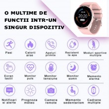 Ceas Smartwatch SIKS Inteligent, Full Touch, Compatibil Ios Si Android, Fitness, Sport, Rezistent La Apa, Functie Smart Numar... Ceas Smartwatch SIKS Inteligent, Full Touch, Compatibil Ios Si Android, Fitness, Sport, Rezistent La Apa, Functie Smart Numar...