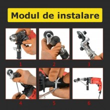 Adaptor SIKS Pentru Bormasina Cu Role Pentru Taiat Tabla, Aluminiu, Otel, Cupru, Fier, 1/4", Cu Suport De Atasare Inclus, Arg... Adaptor SIKS Pentru Bormasina Cu Role Pentru Taiat Tabla, Aluminiu, Otel, Cupru, Fier, 1/4", Cu Suport De Atasare Inclus, Arg...