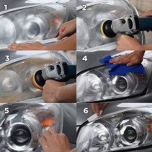 Kit Polish Faruri Auto Profesional SIKS Pentru Reparare Si Restaurare Cu Adaptor De Bormasina Inclus, Format Din Pasta Polish... Kit Polish Faruri Auto Profesional SIKS Pentru Reparare Si Restaurare Cu Adaptor De Bormasina Inclus, Format Din Pasta Polish...