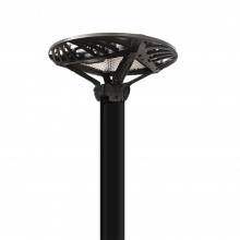 Lampa Solara SIKS Pentru Stalp De Exterior, Stradala Sau Gradina Cu Panou Solar Incorporat, 136 LED-uri Albe Puternice, Telec...
