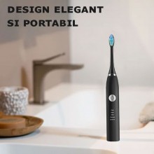 Periuta Electrica Sonica EDAR Pentru Adulti Si Copii, 5 Moduri, Dinti Sensibili Si Ingrijire Gingii, 38.000 Pulsuri/min, Time... Periuta Electrica Sonica EDAR Pentru Adulti Si Copii, 5 Moduri, Dinti Sensibili Si Ingrijire Gingii, 38.000 Pulsuri/min, Time...
