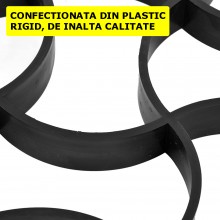 Matrita Pavaj din Beton Turnat EDAR, Tip Sablon, Efect Piatra Naturala Decorativa, Dimensiuni 49.5 x 4.5 x 49.5 cm, Model 7