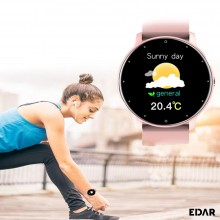 Ceas Inteligent EDAR, Smartwatch, Bluetooth 5.3, Monitorizare Somn Si Activitati Fizice, Sport, Pedometru, Waterproof, Notifi...