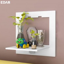 Raft Suport EDAR Tip Etajera Cu Montare Pe Perete, Ideal Pentru Rame Foto, Ghiveci Flori, Carti, Din Rigips PVC, 29 cm x 29 c...