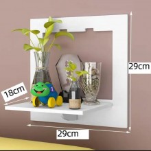 Raft Suport EDAR Tip Etajera Cu Montare Pe Perete, Ideal Pentru Rame Foto, Ghiveci Flori, Carti, Din Rigips PVC, 29 cm x 29 c... Raft Suport EDAR Tip Etajera Cu Montare Pe Perete, Ideal Pentru Rame Foto, Ghiveci Flori, Carti, Din Rigips PVC, 29 cm x 29 c...