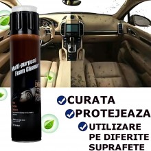 Spuma Auto EDAR Cu Perie Pentru Curatare Si Protectie Bord, Caroserie, Tapiterie, Exterior Masina, Cantitate 650 ml