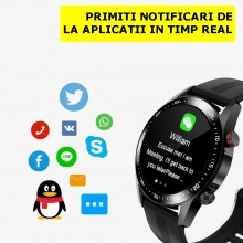 Ceas Inteligent EDAR, Smartwatch Unisex, Compatibil Android. iOS, Ecran 1.3" HD, Bluetooth 5.3, Touch, Monitorizare Somn Si A... Ceas Inteligent EDAR, Smartwatch Unisex, Compatibil Android. iOS, Ecran 1.3" HD, Bluetooth 5.3, Touch, Monitorizare Somn Si A...