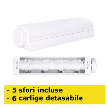 Uscator SIKS De Rufe Retractabil, Extensibil, 5 Sfori De 3, 75 Metri Lungime, Cu Montare Pe Perete, Alb Uscator SIKS De Rufe Retractabil, Extensibil, 5 Sfori De 3, 75 Metri Lungime, Cu Montare Pe Perete, Alb