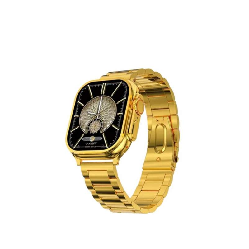 Ceas Smartwatch EDAR, Model 24K Gold S9 Ultra Max, Carcasa Titaniu, Inteligent, Fitness, Rezistent Apa, Smart, Notificari, Wi...