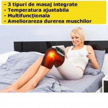 Genunchiera SIKS Cu Masaj Si Incalzire, 3 Tipuri De Masaj, Temperatura Ajustabila, Marime Universala, Compatibila Cot Si Pici... Genunchiera SIKS Cu Masaj Si Incalzire, 3 Tipuri De Masaj, Temperatura Ajustabila, Marime Universala, Compatibila Cot Si Pici...