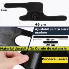 Genunchiera SIKS Cu Masaj Si Incalzire, 3 Tipuri De Masaj, Temperatura Ajustabila, Marime Universala, Compatibila Cot Si Pici... Genunchiera SIKS Cu Masaj Si Incalzire, 3 Tipuri De Masaj, Temperatura Ajustabila, Marime Universala, Compatibila Cot Si Pici...