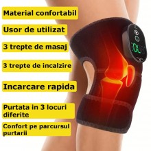 Genunchiera EDAR cu Masaj, 3 Tipuri De Incalzire Si Masaj, Temperatură Ajustabilă, Mărime Universală, Compatibilă cu Cot și P... Genunchiera EDAR cu Masaj, 3 Tipuri De Incalzire Si Masaj, Temperatură Ajustabilă, Mărime Universală, Compatibilă cu Cot și P...