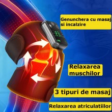 Genunchiera EDAR cu Masaj, 3 Tipuri De Incalzire Si Masaj, Temperatură Ajustabilă, Mărime Universală, Compatibilă cu Cot și P... Genunchiera EDAR cu Masaj, 3 Tipuri De Incalzire Si Masaj, Temperatură Ajustabilă, Mărime Universală, Compatibilă cu Cot și P...