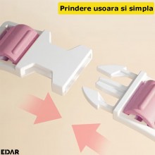Casca EDAR De Protectie Cap, Ochi Si Urechi Pentru Baie copii, Coroana Reginei/Regelui, Reglabila, Roz