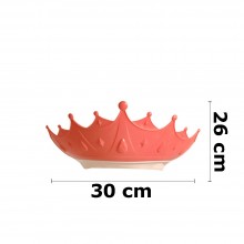 Casca EDAR De Protectie Cap, Ochi Si Urechi Pentru Baie copii, Coroana Reginei/Regelui, Reglabila, Roz