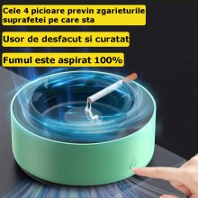 Scrumiera Electrica EDAR Cu Aspiratie Directa, Purificator De Aer Cu Ioni Negativi, Odorizant Pentru Eliminarea Mirosurilor N... Scrumiera Electrica EDAR Cu Aspiratie Directa, Purificator De Aer Cu Ioni Negativi, Odorizant Pentru Eliminarea Mirosurilor N...