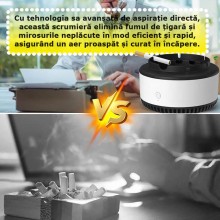 Scrumiera Electrica SIKS, Cu Aspiratie Directa, Fara Fum, Purificator De Aer Cu Ioni Negativi, Odorizant Eliminarea Mirosuril... Scrumiera Electrica SIKS, Cu Aspiratie Directa, Fara Fum, Purificator De Aer Cu Ioni Negativi, Odorizant Eliminarea Mirosuril...