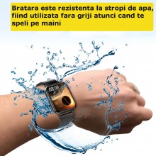 Ceas Smartwatch EDAR, Monitorizare Temperatura, Saturatie Oxigen, Ritm Cardiac, Tensiune Arteriala, Notificari, Pedometru, So... Ceas Smartwatch EDAR, Monitorizare Temperatura, Saturatie Oxigen, Ritm Cardiac, Tensiune Arteriala, Notificari, Pedometru, So...
