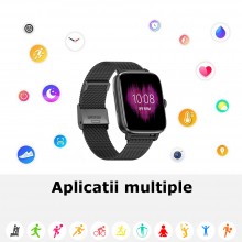 Ceas Smartwatch EDAR, Monitorizare Temperatura, Saturatie Oxigen, Ritm Cardiac, Tensiune Arteriala, Notificari, Pedometru, So... Ceas Smartwatch EDAR, Monitorizare Temperatura, Saturatie Oxigen, Ritm Cardiac, Tensiune Arteriala, Notificari, Pedometru, So...