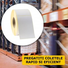 Rola Etichete Autoadezive Termice SIKS, Pentru Printare Format AWB, Dimensiune 100x150mm, 1000 Etichete/Rola Rola Etichete Autoadezive Termice SIKS, Pentru Printare Format AWB, Dimensiune 100x150mm, 1000 Etichete/Rola
