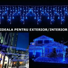 Instalatie Craciun Tip Turturi SIKS, 25 Metri, 500 Led-uri, Pentru Casa / Gradina / Gard, Cu 1 Joc De Lumini, Franjuri Curgat... Instalatie Craciun Tip Turturi SIKS, 25 Metri, 500 Led-uri, Pentru Casa / Gradina / Gard, Cu 1 Joc De Lumini, Franjuri Curgat...