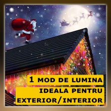 Instalatie Craciun Tip Turturi SIKS, 25 Metri, 500 Led-uri, Pentru Casa / Gradina / Gard, Cu 1 Joc De Lumini, Franjuri Curgat... Instalatie Craciun Tip Turturi SIKS, 25 Metri, 500 Led-uri, Pentru Casa / Gradina / Gard, Cu 1 Joc De Lumini, Franjuri Curgat...