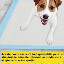 Set EDAR 20 Covorase Absorbante Igienice, 60x90 cm, Pentru Caini, Pisici Si Alte Animale De Companie, Non-toxic, 5 straturi, ...
