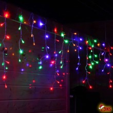 Instalatie Craciun Tip Turturi SIKS, 25 Metri, 500 Led-uri, Pentru Casa / Gradina / Gard, Cu 8 Jocuri De Lumini, Franjuri Cur...