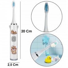 Periuta De Dinti Electrica SIKS Pentru Copii, 1 Treapta Intensitate, Peri Moi, Rezistenta La Apa, Model Unicorn, Cu Baterie, Alb Periuta De Dinti Electrica SIKS Pentru Copii, 1 Treapta Intensitate, Peri Moi, Rezistenta La Apa, Model Unicorn, Cu Baterie, Alb