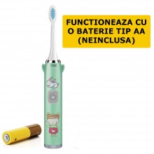 Periuta De Dinti Electrica SIKS Pentru Copii, 1 Treapta Intensitate, Peri Moi, Rezistenta La Apa, Model Unicorn, Cu Baterie, ... Periuta De Dinti Electrica SIKS Pentru Copii, 1 Treapta Intensitate, Peri Moi, Rezistenta La Apa, Model Unicorn, Cu Baterie, ...