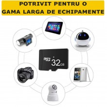 Card De Memorie MicroSD 32 GB SIKS, Clasa 10, De Mare Viteza, Compatibil Cu Camera Foto, Video, Dvr Auto, Camera De Supravegh... Card De Memorie MicroSD 32 GB SIKS, Clasa 10, De Mare Viteza, Compatibil Cu Camera Foto, Video, Dvr Auto, Camera De Supravegh...
