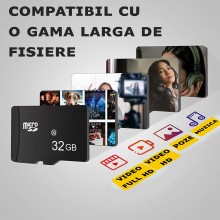 Card De Memorie MicroSD 32 GB SIKS, Clasa 10, De Mare Viteza, Compatibil Cu Camera Foto, Video, Dvr Auto, Camera De Supravegh... Card De Memorie MicroSD 32 GB SIKS, Clasa 10, De Mare Viteza, Compatibil Cu Camera Foto, Video, Dvr Auto, Camera De Supravegh...
