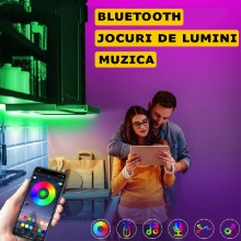 Banda LED SIKS Digitala Smart RGB Wi-Fi, 5 metri, Interior IP20, 60 leduri/m 5050 RGB, Adeziva, Aplicatie Telefon, Bluetooth,... Banda LED SIKS Digitala Smart RGB Wi-Fi, 5 metri, Interior IP20, 60 leduri/m 5050 RGB, Adeziva, Aplicatie Telefon, Bluetooth,...