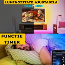 Banda LED SIKS Digitala Smart RGB Wi-Fi, 5 metri, Interior IP20, 60 leduri/m 5050 RGB, Adeziva, Aplicatie Telefon, Bluetooth,... Banda LED SIKS Digitala Smart RGB Wi-Fi, 5 metri, Interior IP20, 60 leduri/m 5050 RGB, Adeziva, Aplicatie Telefon, Bluetooth,...
