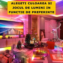 Banda LED SIKS Digitala Smart RGB Wi-Fi, 5 metri, Interior IP20, 60 leduri/m 5050 RGB, Adeziva, Aplicatie Telefon, Bluetooth,... Banda LED SIKS Digitala Smart RGB Wi-Fi, 5 metri, Interior IP20, 60 leduri/m 5050 RGB, Adeziva, Aplicatie Telefon, Bluetooth,...