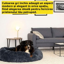 Pat EDAR Pentru Caini Si Pisici, Diametru 60 cm, Material Moale, Confortabil, Baza Anti-Aderenta, Calduros, Usor De Spalat Si... Pat EDAR Pentru Caini Si Pisici, Diametru 60 cm, Material Moale, Confortabil, Baza Anti-Aderenta, Calduros, Usor De Spalat Si...
